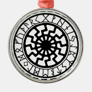 Adorno Metálico Viking Celtic Sun Rune Calendar