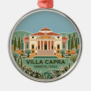 Adorno Metálico Villa Capra Italia