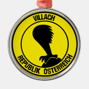 Adorno Metálico Villach Round Emblem