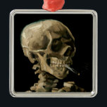 Adorno Metálico Vincent van Gogh - Calavera con cigarrillo en llam<br><div class="desc">Cabeza de un Skeleton con un cigarrillo en llamas / Calavera con cigarrillo en llamas / Crane de squelette fumant une cigarrillo - Vincent van Gogh,  1885</div>