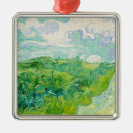 Adorno Metálico Vincent van Gogh - Campo de Trigo Verde, Auvers