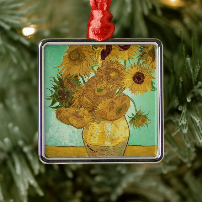 Adorno Metálico Vincent van Gogh | Girasoles, 1888 (Árbol)