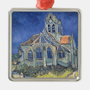 Adorno Metálico Vincent van Gogh   Iglesia de Auvers-sur-Oise