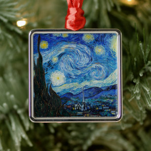 Adorno Metálico Vincent Van Gogh La Noche Starry