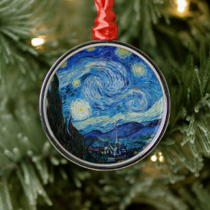 Adorno Metálico Vincent Van Gogh La Noche Starry
