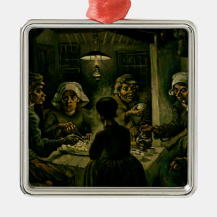 Adorno Metálico Vincent van Gogh - Los comedores de patatas