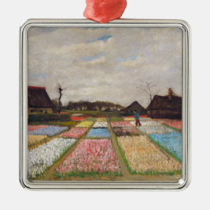 Adorno Metálico Vincent van Gogh - Macizos de flores en Holanda