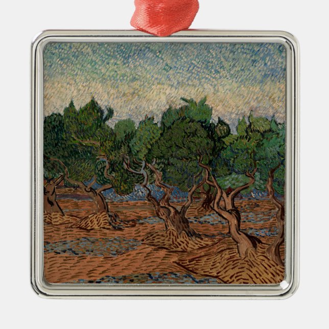 Adorno Metálico Vincent van Gogh - Olive Grove (Frente)