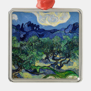 Adorno Metálico Vincent van Gogh - Olivos con los Alpilles