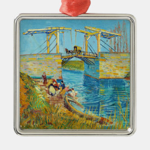 Adorno Metálico Vincent van Gogh - Puente de Langlois en Arles #1