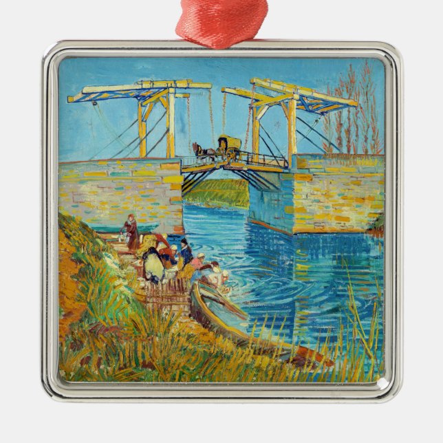 Adorno Metálico Vincent van Gogh - Puente Langlois en Arles #1 (Frente)