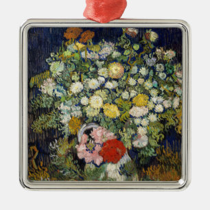 Adorno Metálico Vincent van Gogh - Ramo de Flores en un Jarrón