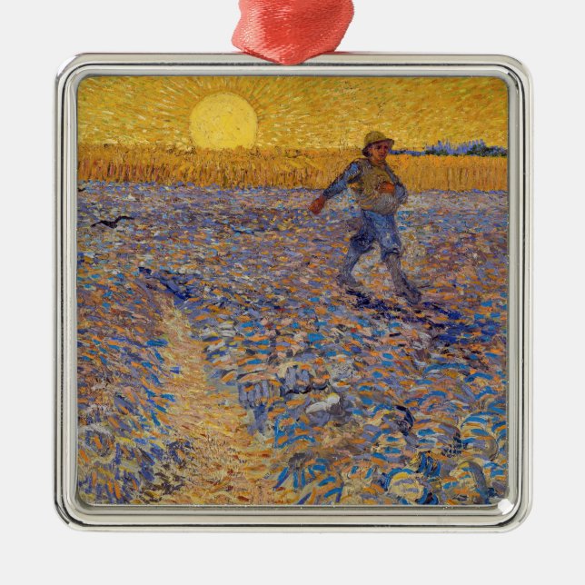 Adorno Metálico Vincent van Gogh - Sower with Setting Sun (Frente)