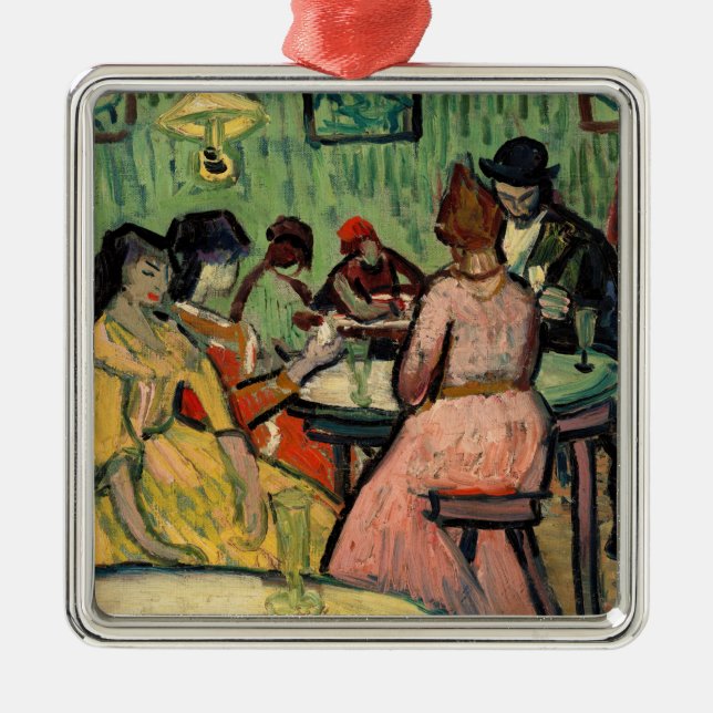Adorno Metálico Vincent van Gogh - The Brothel (Frente)