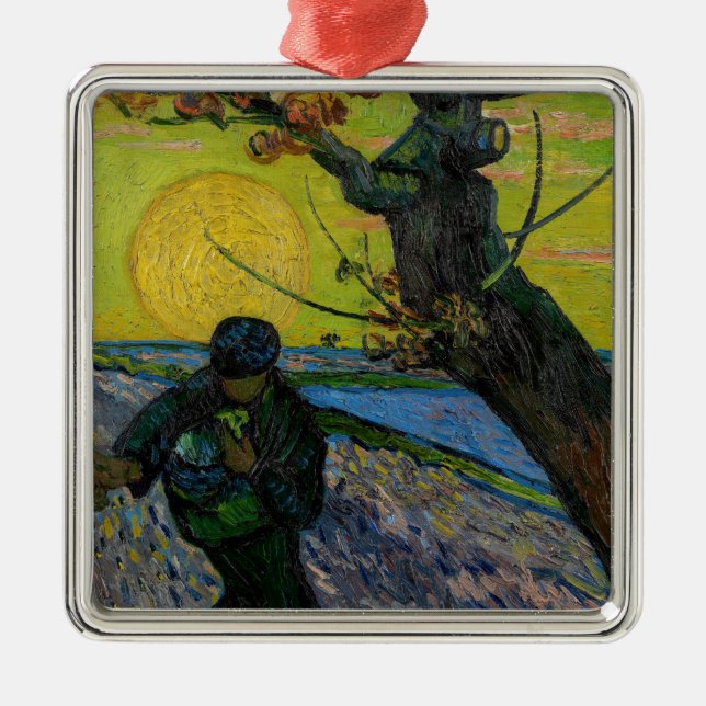 Adorno Metálico Vincent van Gogh - The Sower (Frente)
