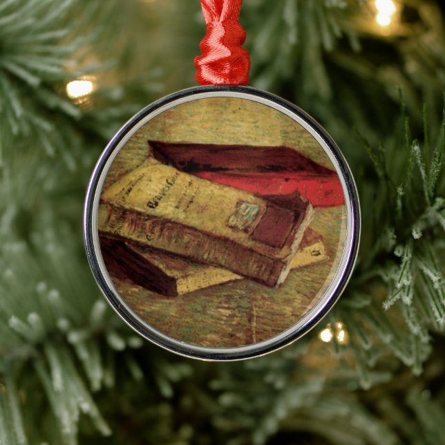 Adorno Metálico Vincent van Gogh - Vida fija con tres libros (Árbol)