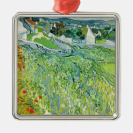 Adorno Metálico Vincent van Gogh - Viñedos en Auvers