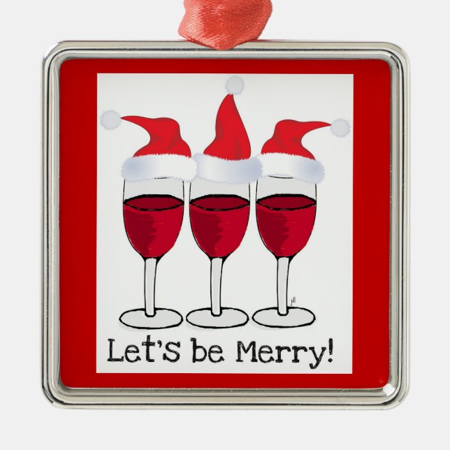 ADORNO METÁLICO VINOS ROJOS CON SANTA OATES (Frente)