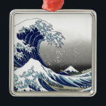 Adorno Metálico Vintage de PixDezines, Gran Ola, Hokusai 葛 飾 北 斎 の<br><div class="desc">La Gran Ola de Kanagawa es una de las más vistas del mundo.  El artista,  Hokusai,  1832 (Periodo Edo).   Representando el okinami como las grandes olas,  NO el tsunami.
com. Todos los derechos reservados.</div>