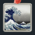 Adorno Metálico Vintage de PixDezines, Gran Ola, Hokusai 葛 飾 北 斎 の<br><div class="desc">La Gran Ola de Kanagawa es una de las más vistas del mundo.  El artista,  Hokusai,  1832 (Periodo Edo).   Representando el okinami como las grandes olas,  NO el tsunami.
com. Todos los derechos reservados.</div>