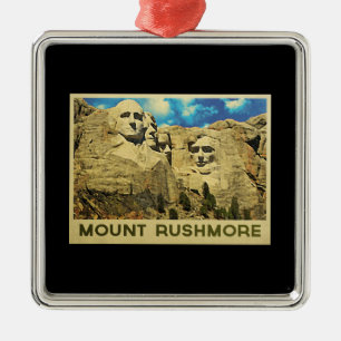 Adorno Metálico Vintage del monte Rushmore