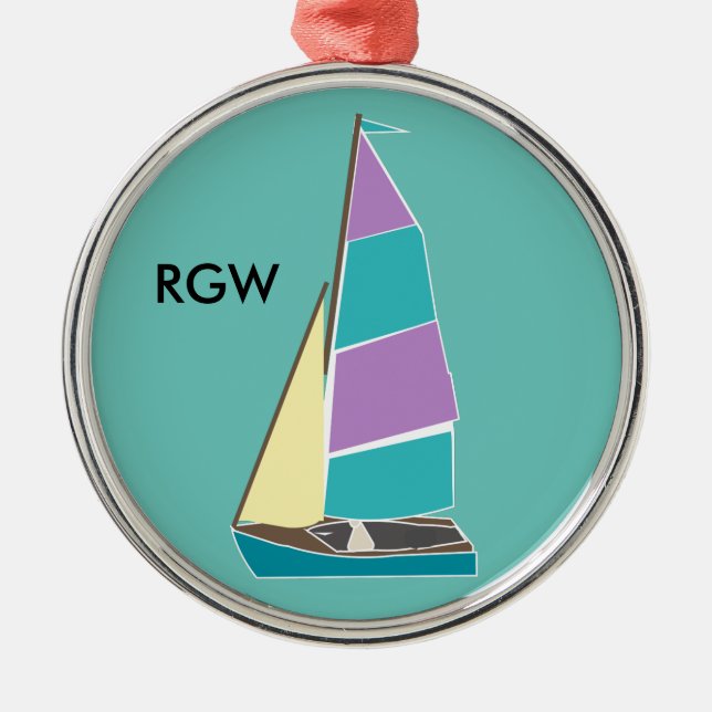 Adorno Metálico Vintage Dinghy (Frente)