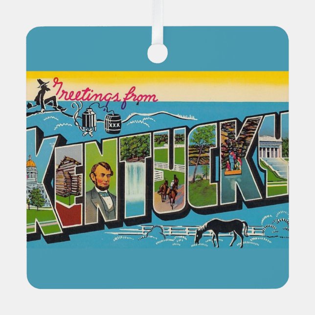 Adorno Metálico Vintage Kentucky (Anverso)