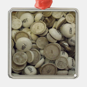 Adorno Metálico Vintage Knobs de porcelana fría y caliente