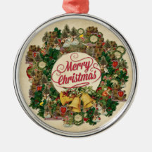 Vintage Navidad Wreath (Feliz Navidad)