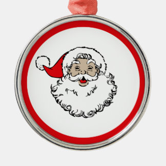 Adorno Metálico Vintage Santa