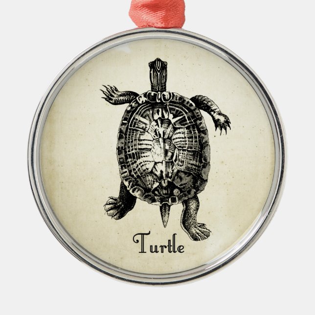 ADORNO METÁLICO VINTAGE TURTLE (Frente)