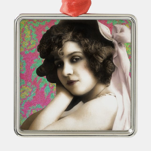 Adorno Metálico Vintage Woman (Frente)