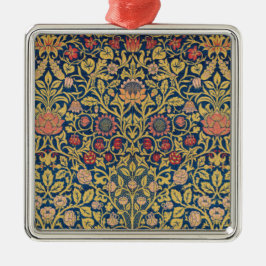 Adorno Metálico Violeta brillante y Columbina (por William Morris 