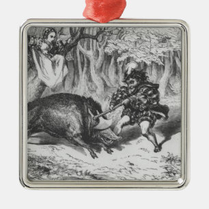 Adorno Metálico Violette y Ourson