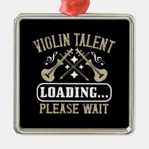 Adorno Metálico Violin - Carga de Talento de Violín