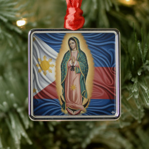 Adorno Metálico Virgen de Guadalupe - Filipinas