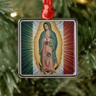 Adorno Metálico Virgen de Guadalupe - México