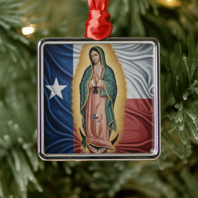 Adorno Metálico Virgen de Guadalupe - Texas (Árbol)