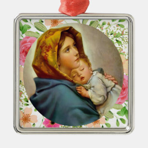 Adorno Metálico Virgen de las Calles Santa María Madonnina