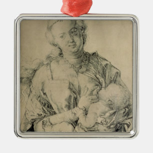 Adorno Metálico Virgen María succionando al Niño Jesús, 1512