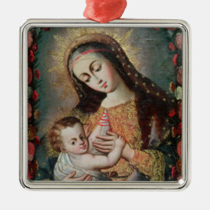 Adorno Metálico Virgen y niño 2