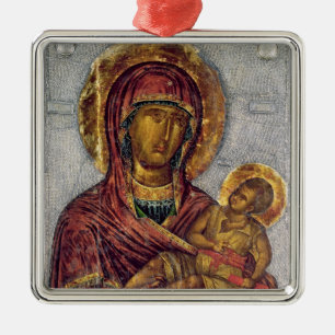 Adorno Metálico Virgen y niño 3