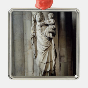 Adorno Metálico Virgen y niño, conocidos como Notre-Dame de Paris