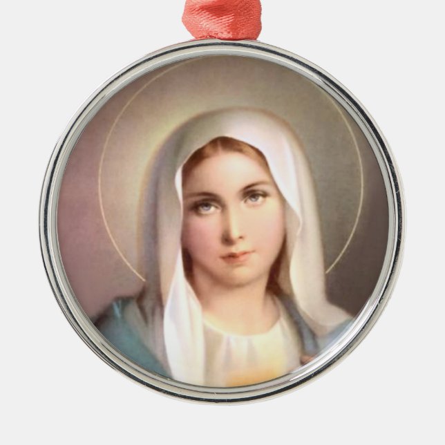 ADORNO METÁLICO VIRGIN MARY (Frente)
