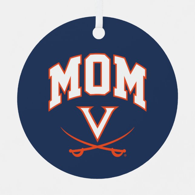 Adorno Metálico Virginia Cavaliers Mom (Anverso)