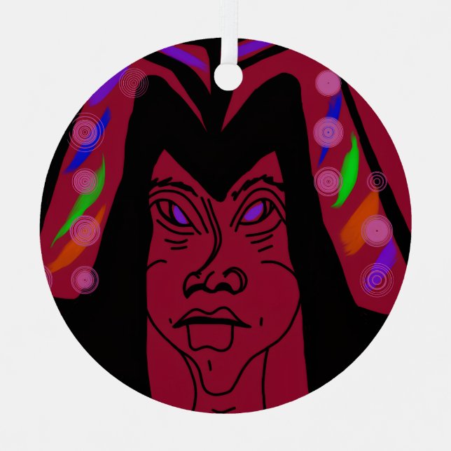 Adorno Metálico Viscountess with Headdress (Anverso)