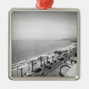 Adorno Metálico Visión compleja turística en la costa B&W