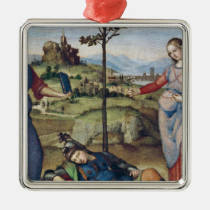 Adorno Metálico Vision de un caballero, c.1504