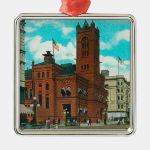 Adorno Metálico Visión del este desde el St de K que mira la