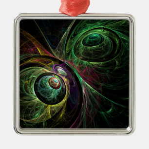 Adorno Metálico Vista a ojo Resumen Plaza de Arte